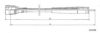 PEUGE 612390 Tacho Shaft